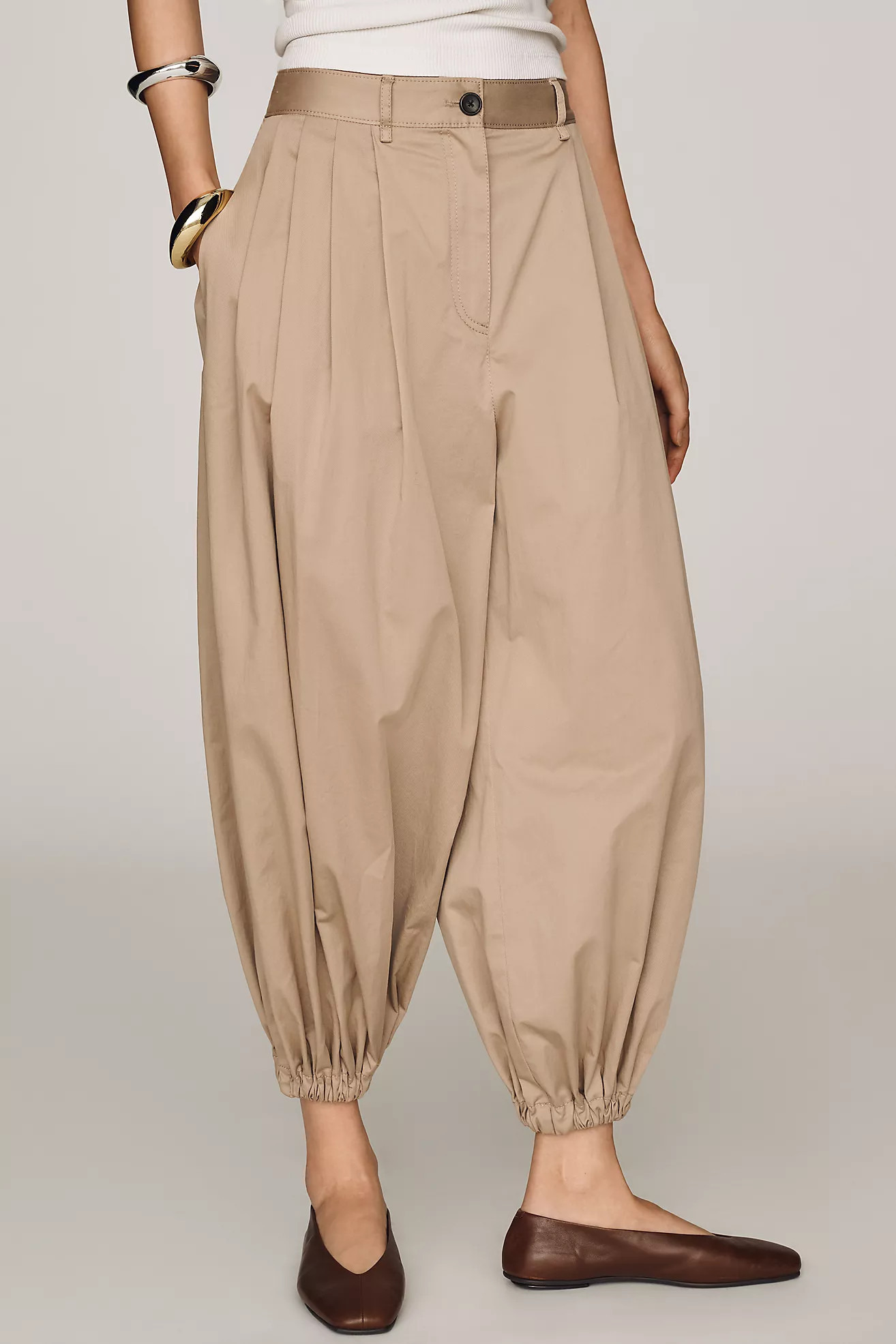 Derek Lam 10 Crosby Kendall Pleated Balloon Pants | Anthropologie (US)