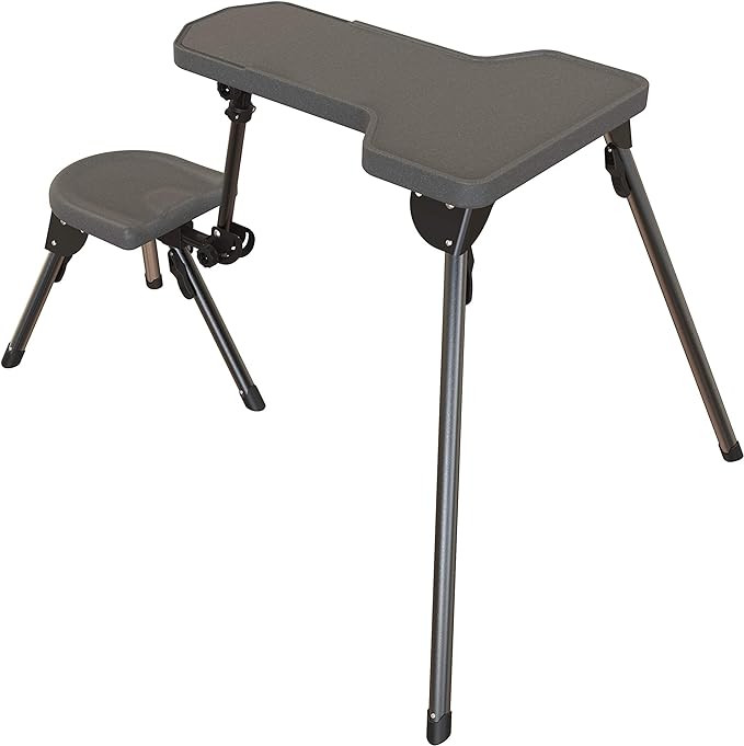 Caldwell Stable Table Lite with Weatherproof Tabletop, Ambidextrous Seat and Fully Collapsible De... | Amazon (US)