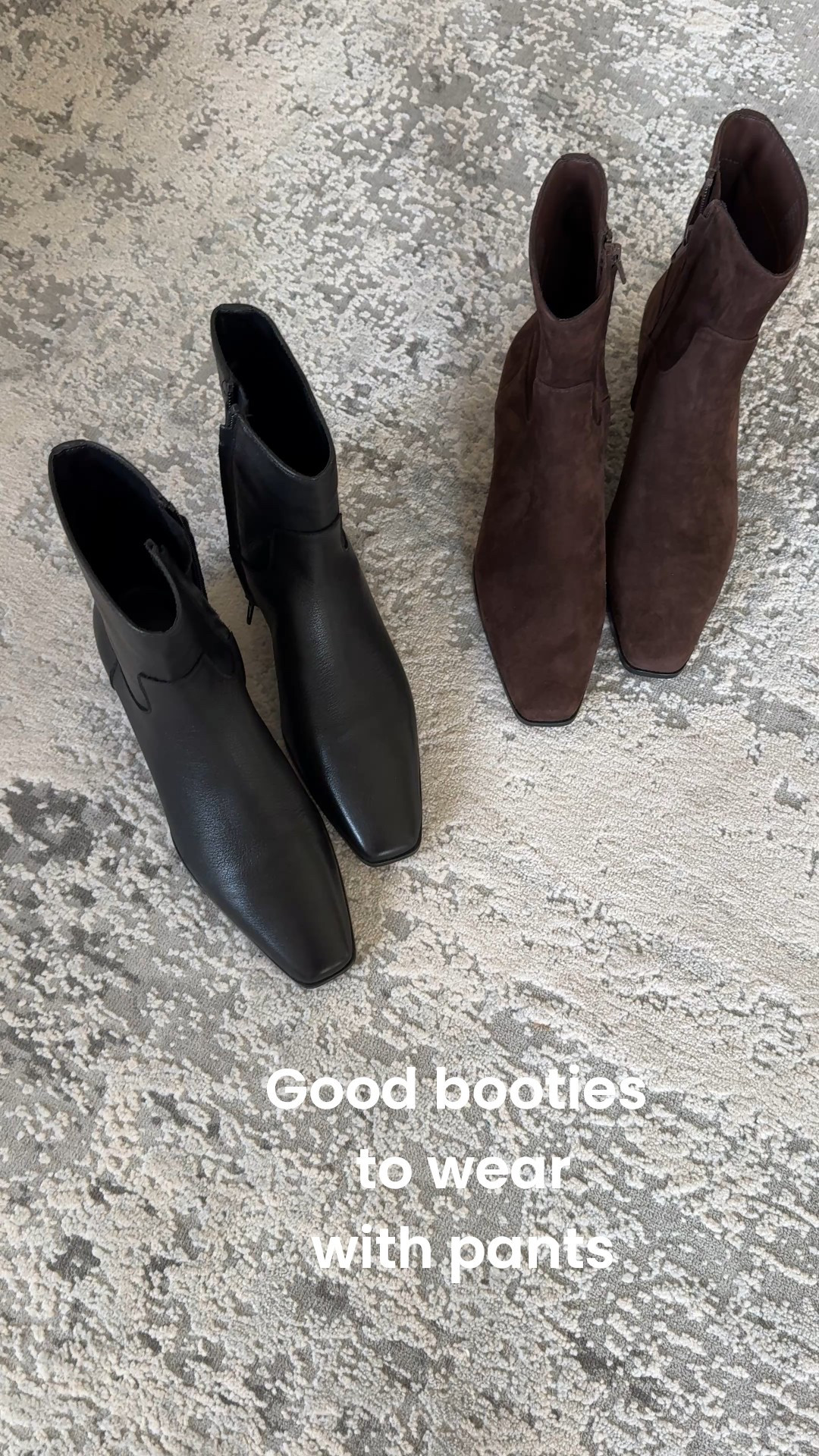 Winter outfits. Good booties to wear with pants. They work out great for my favorite cropped jeans. 
True to size. Bothe the leather and suede options are soft and comfortable. Flexible sole. May not be best option if you have wide feet  

#LTKFindsUnder100 #LTKSaleAlert #LTKOver40