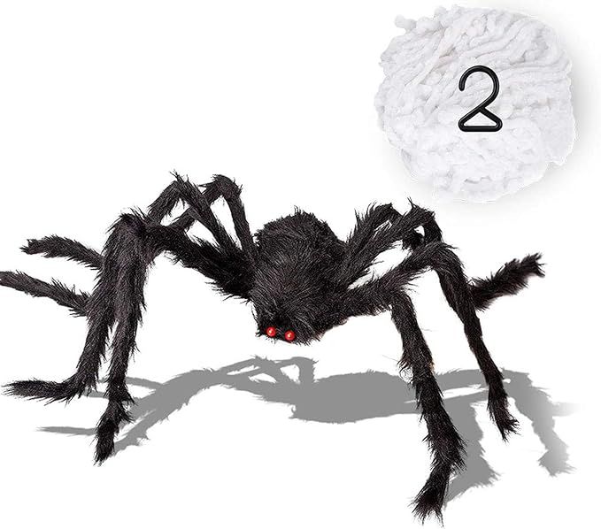 papasgix Halloween Spider Decorations Kit Set,Big Spider Huge Realistic Looking Hairy Spider + 23... | Amazon (CA)