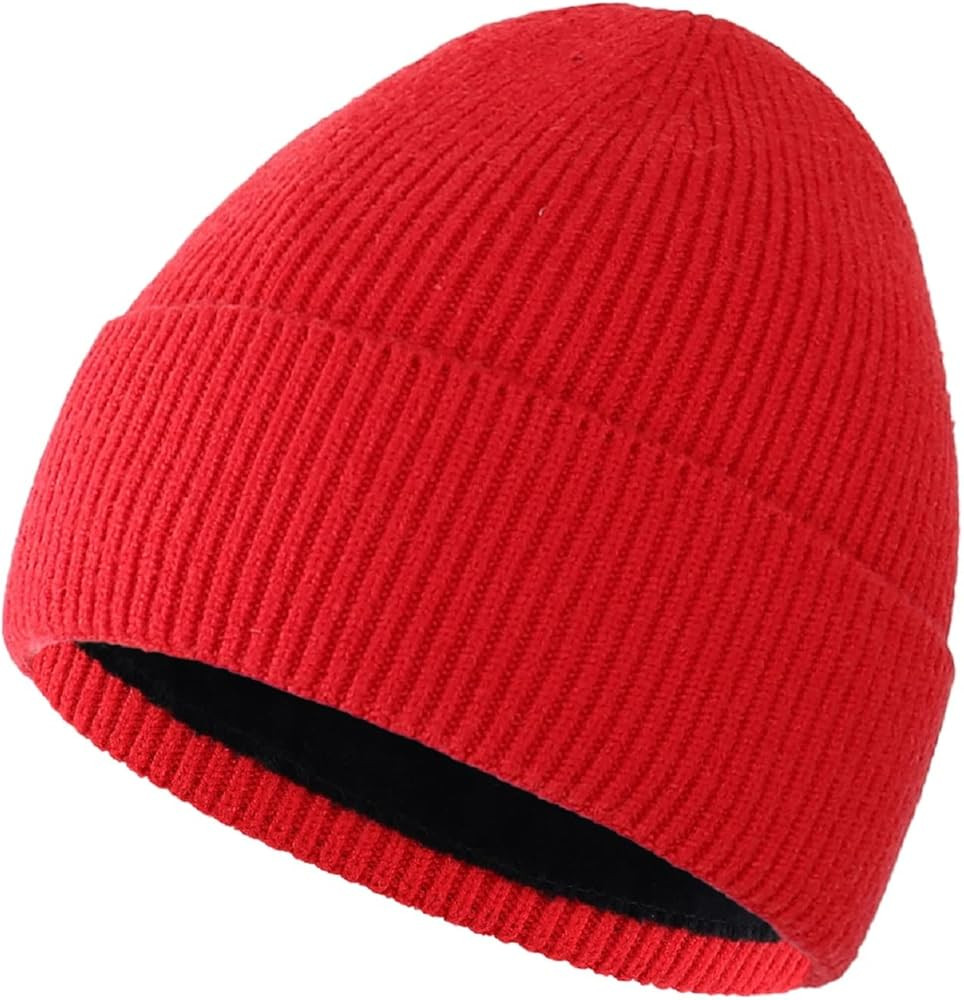 Connectyle Kids Beanie Hat Warm Winter Hats for Boys Girls Fleece Lined Knit Kids Hat for Ages 1-... | Amazon (US)