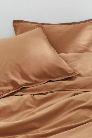 Washed Cotton Twin Duvet Cover Set | H&M (US + CA)