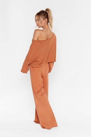 Take No Knit Jumper and Wide-Leg Lounge Set | NastyGal (UK, IE)