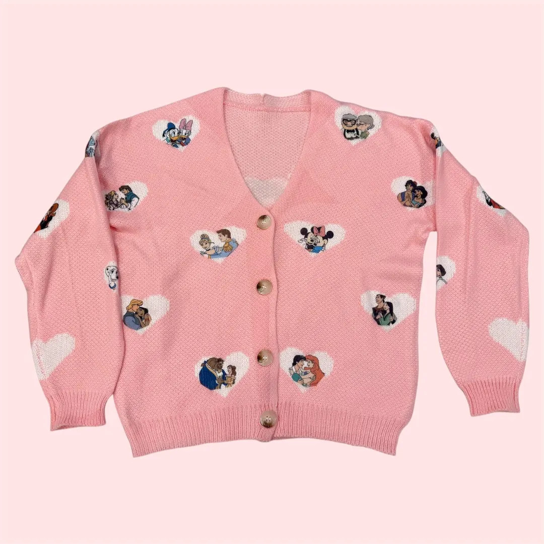 Disney Couples Women Cardigan, Disney Valentines - Etsy | Etsy (US)