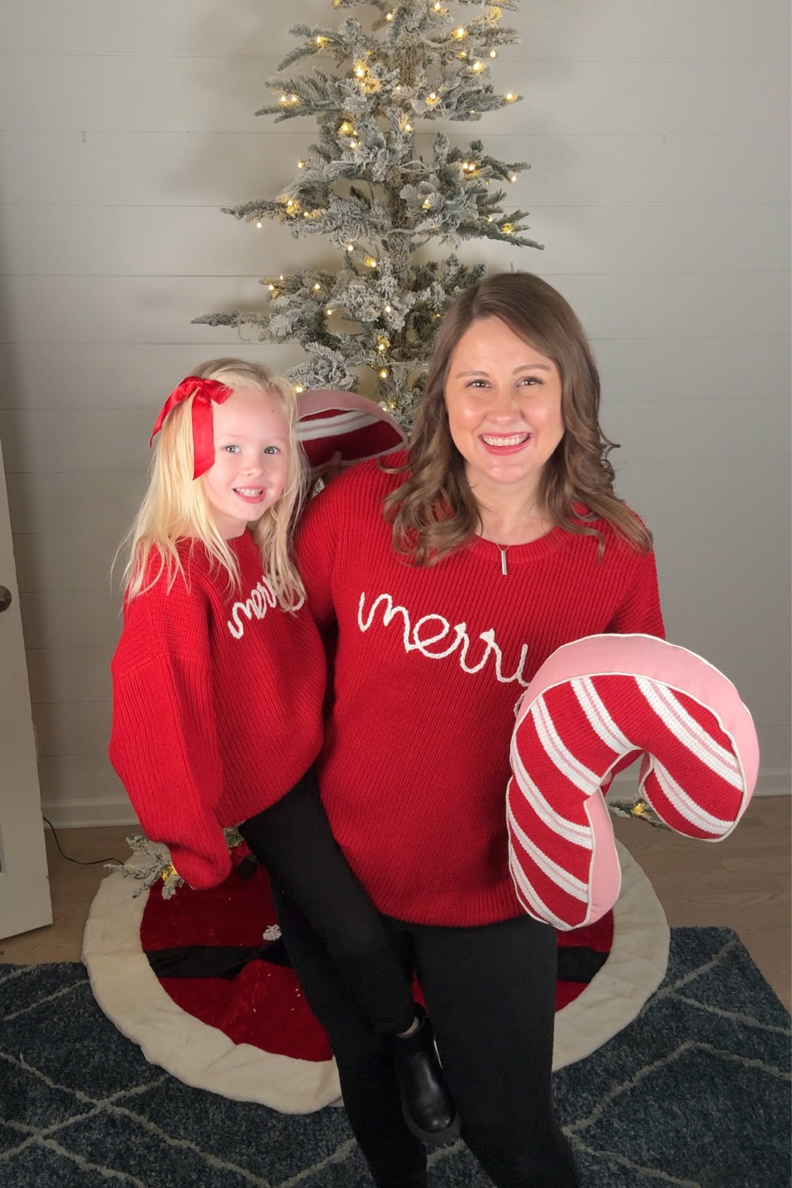 Twinning for the holidays just got merrier! 🎄💖 These matching mommy & me ‘Merry’ sweaters are cozy, cute, and perfect for festive family fun. Grab yours now and make all the holiday memories in style! ✨ #MommyAndMe #HolidayStyle #HolidayFashion #MatchingSweaters 

#LTKKids #LTKFamily #LTKHoliday