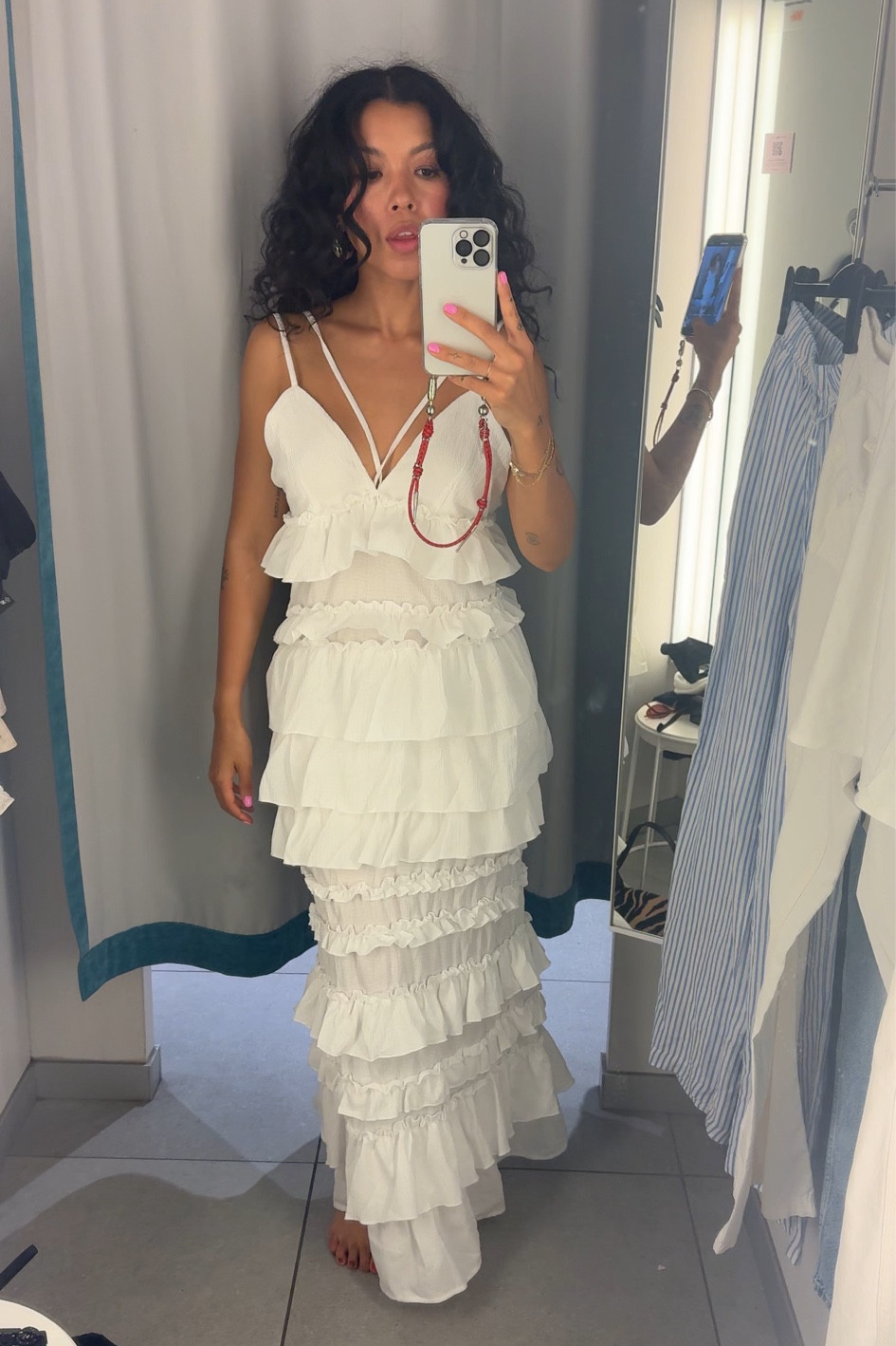 a moment for the white dress everyone loves. this is a medium and i could’ve definitely sized down, but it was all they had in-store 🤍🤍🤍

#LTKStyleTip #LTKFindsUnder100 #LTKFindsUnder50