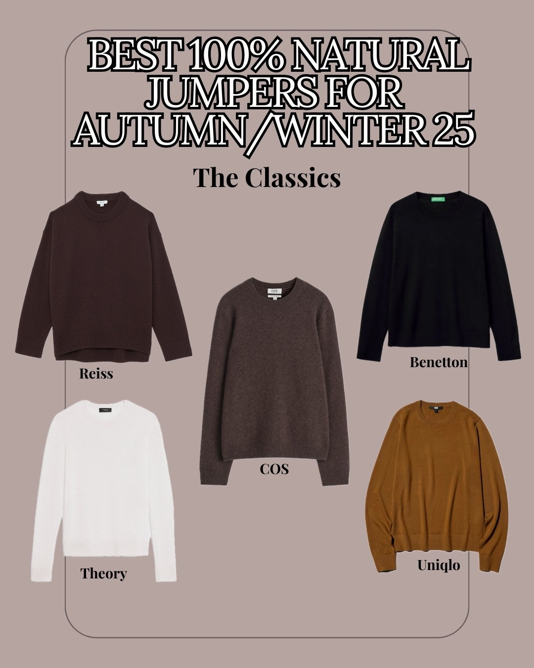 Best 100% Natural Jumpers for Autumn/Winter 25 

#LTKautumn #LTKeurope #LTKFashionMonth