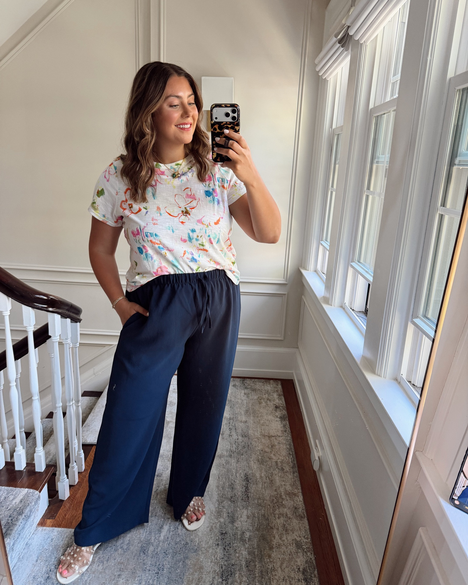 My summer mom uniform! Comfortable wide leg pants + a cute tee - wearing 1X in both tops & 2X in pants - use CARALYN20 for 20% off at @Anthropologie through 6/28

#LTKootd #LTKmomlife #LTKMidsize
