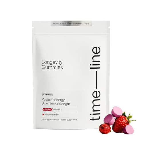 Timeline Mitopure Urolithin A Supplement Gummies - Clinically Proven Support for Healthy Aging and Cellular Renewal - Mitoceutical for Muscle Strength and Longevity | Amazon (US)