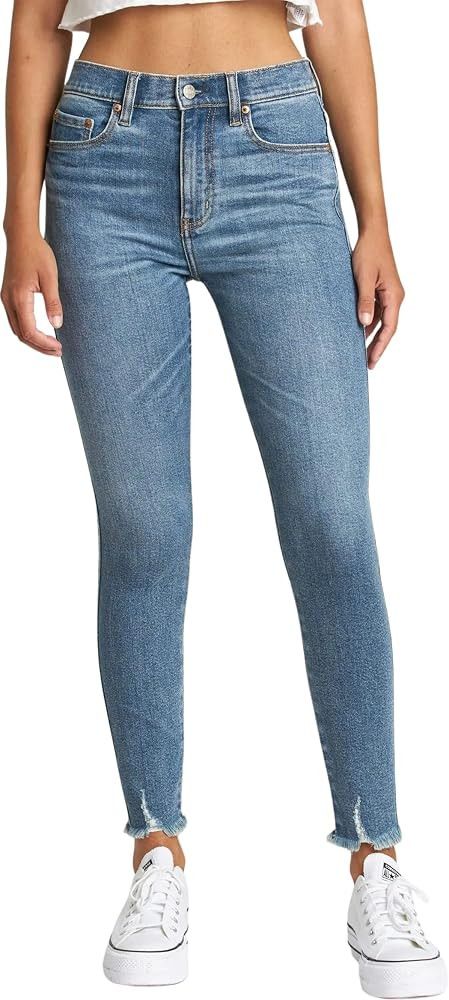 DAZE Women's Moneymaker High Rise Vintage Skinny Denim Jeans with Fray Hem | Amazon (US)