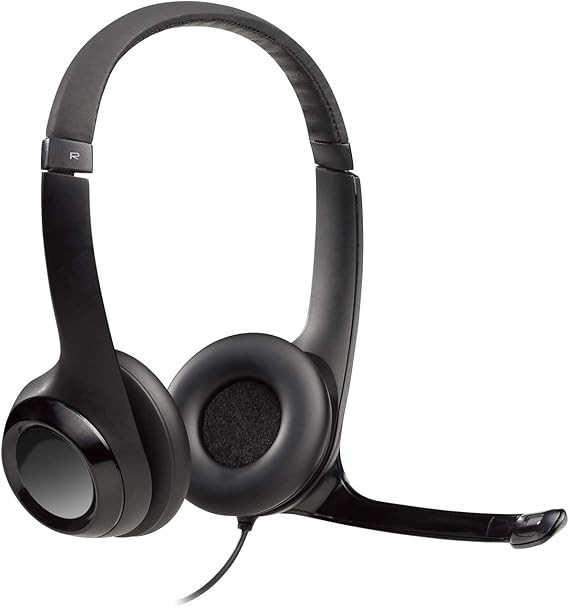 Logitech H390 Wired Headset, Stereo Headphones with Noise-Cancelling Microphone, USB, In-Line Con... | Amazon (US)