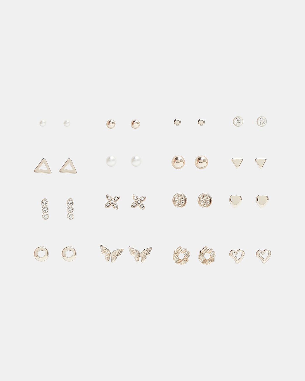 River Island Womens Rose gold stud earrings multipack | River Island (US)
