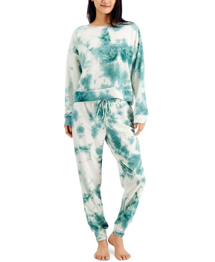 Jenni Women's Tie-Dyed Loungewear Set, Created for Macy's & Reviews - All Pajamas, Robes & Lounge... | Macys (US)