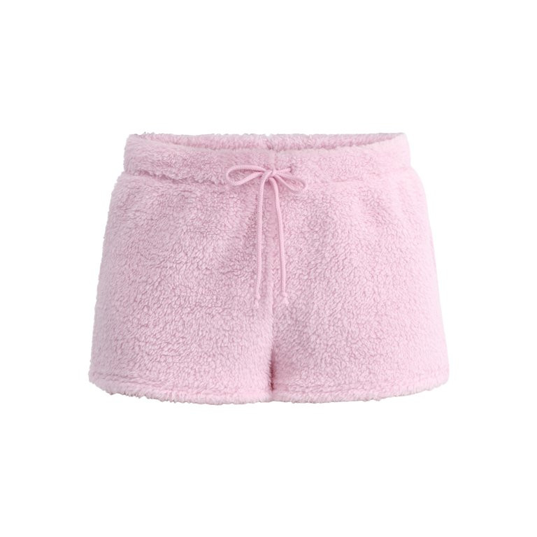 No Boundaries Plush Shorts, Women's and Women’s Plus | Walmart (US)
