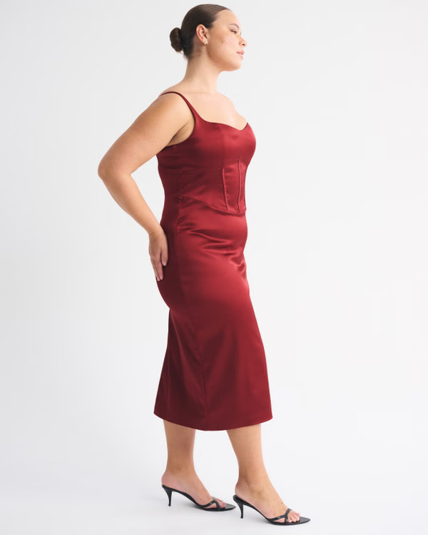 Corset Midi Dress | Abercrombie & Fitch (US)