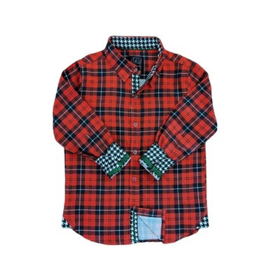 Boy's Plaid Long Sleeve Shirt - TukTuk Designs 9-10 | Target