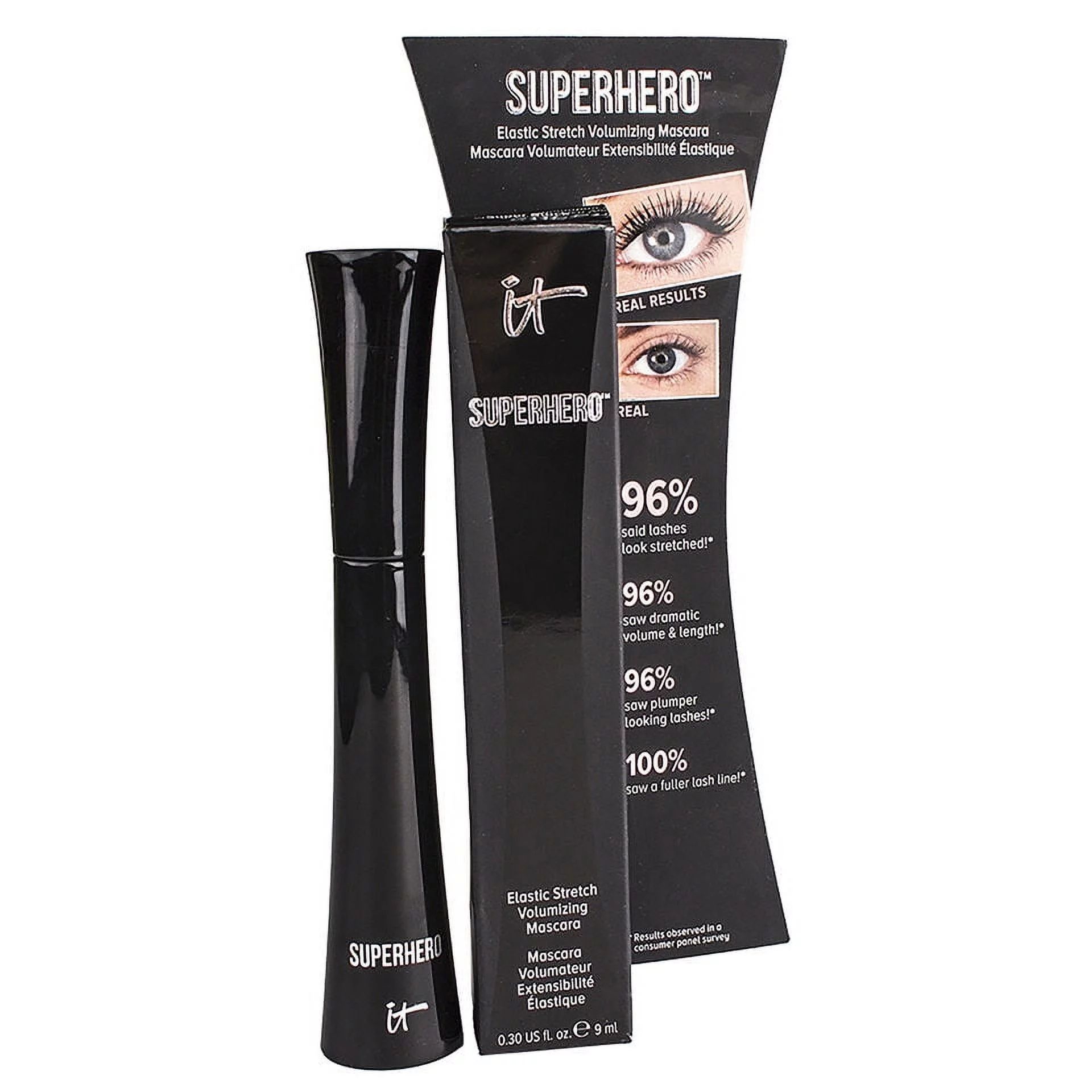 IT Cosmetics Superhero Elastic Stretch Volumizing Mascara - Super Black | Walmart (US)