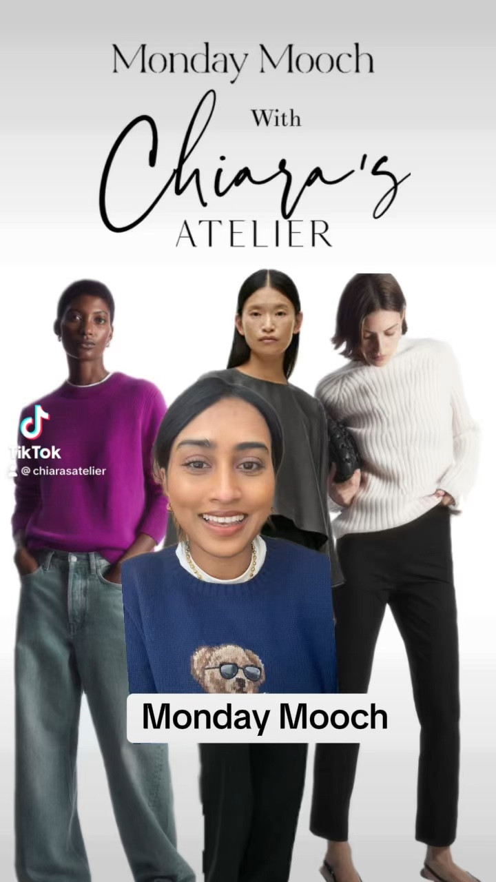 Monday mooch 
Chanel glitter boots 
Pink cashmere 
Cos 
Free people 
Arket 
Diamanté hair bow 
Hair bow 
Cashmere 
And other stories tops 

#LTKparties #LTKHoliday #LTKstyletip