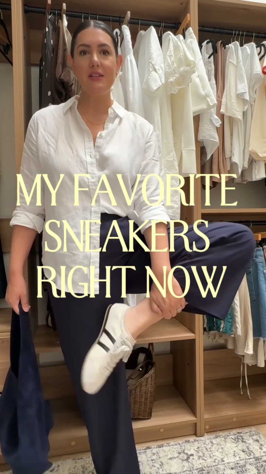 These are hands down my favorite sneaker right now! And they’re under $100! I wear my typical size, size 10 and they’re a great snug fit. They’re comfortable enough to wear all day and even without socks, if you can believe! I have them in white and brown, but there are other color options as well. A luxury sneaker at a really great price. @quince #quincepartner
