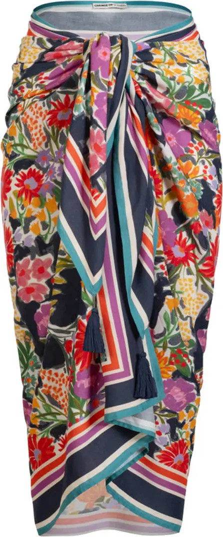 Melanie Border Print Pareo Cover-Up | Nordstrom
