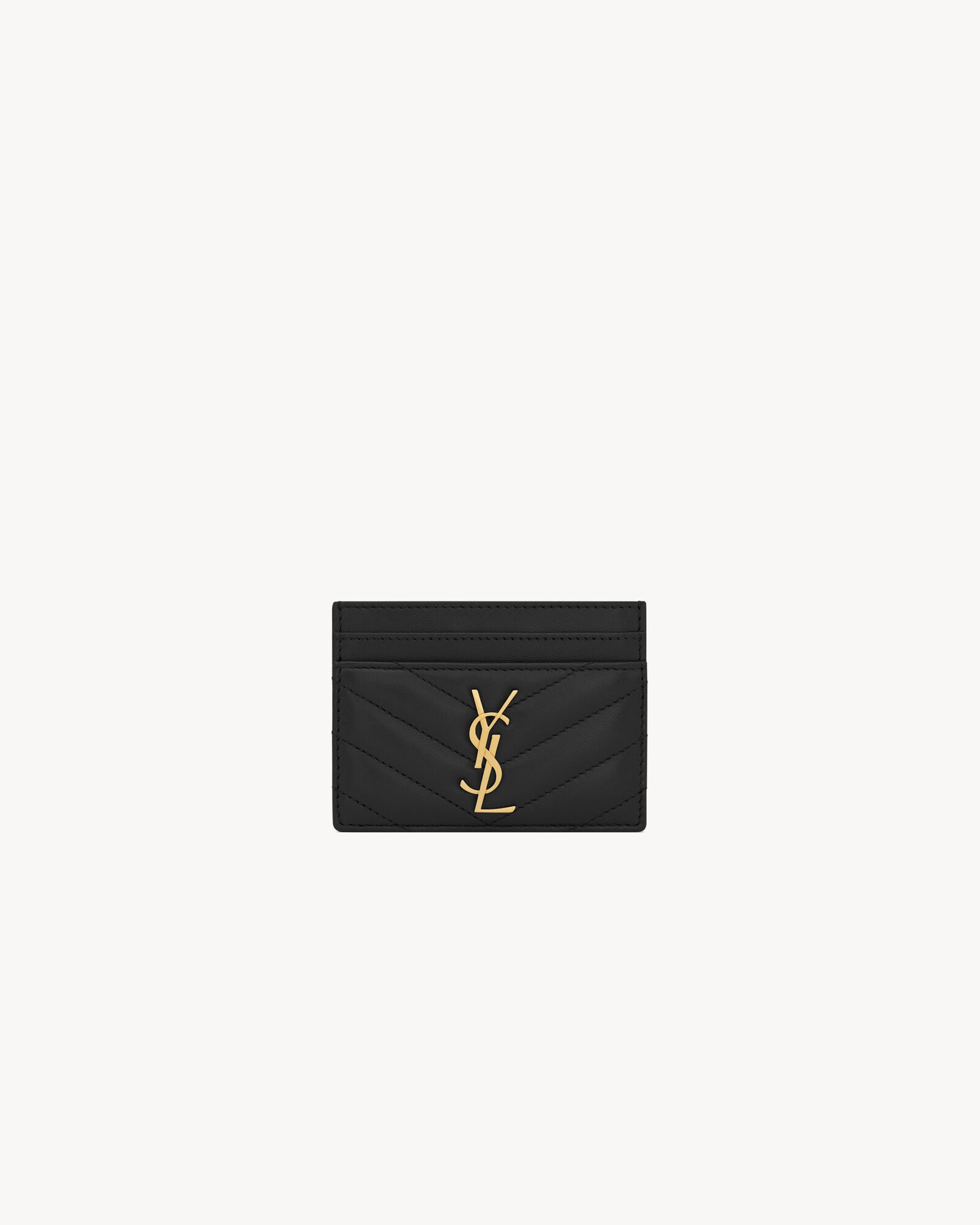 CASSANDRE MATELASSÉ card case in lambskin | Saint Laurent Inc. (Global)