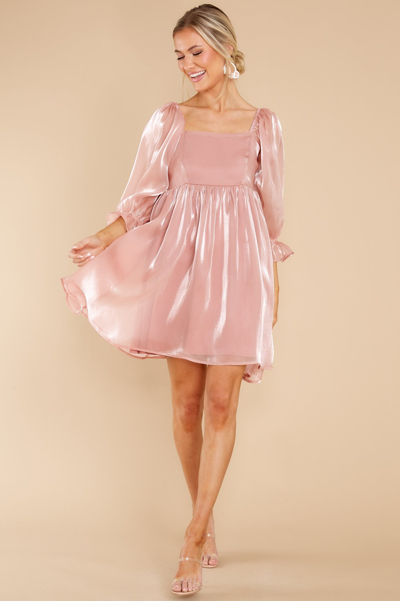 Madly In Love Rose Pink Dress | Red Dress 