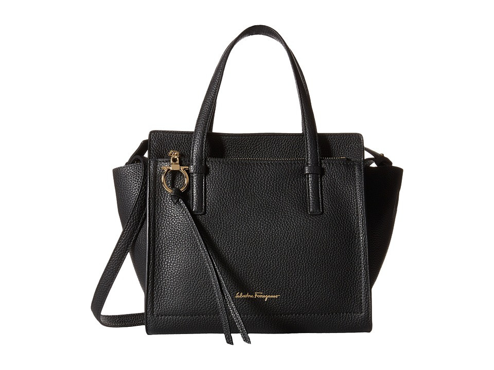Salvatore Ferragamo - Amy (Nero) Satchel Handbags | Zappos