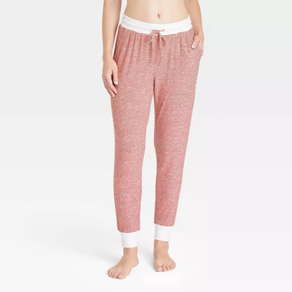 Women's Striped Perfectly Cozy Lounge Jogger Pants - Stars Above™ | Target