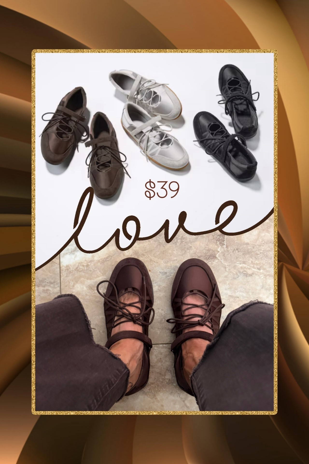 These cute sneaker lace up flats are from GU, GU is the younger version of Uniqlo. GU opened their first store in NYC, where I purchased these in two colors! They run 1/2 size large, and are comfy! Great price too! 

#LTKgrwm #LTKSaleAlert #LTKOver40