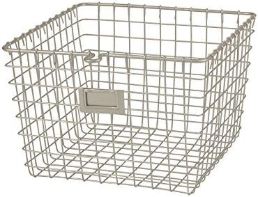 Spectrum Diversified Wire, Vintage Locker Basket Style, Rustic Farmhouse Chic Steel Storage for C... | Amazon (US)