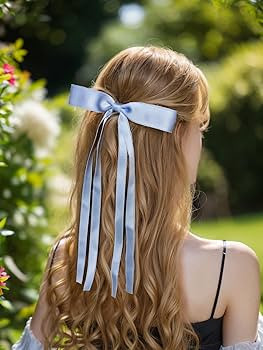 LFOUVRE Bow Hair Clips and Barrettes - 12pcs Ribbon and Tassel Accessories for Women's Hair | Amazon (US)