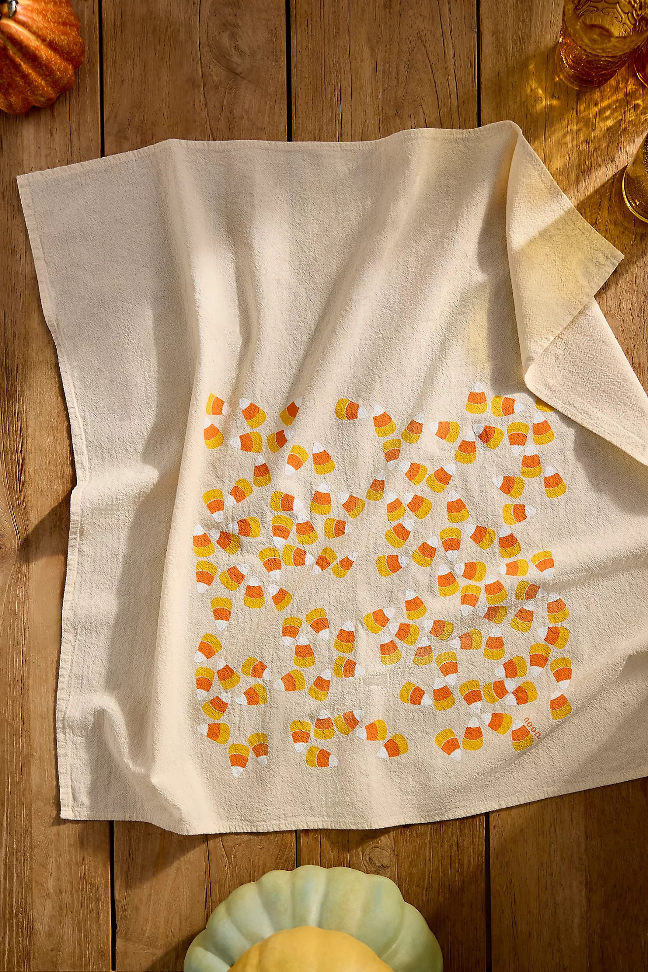 Candy Corn Cotton Dish Towel | Anthropologie (US)