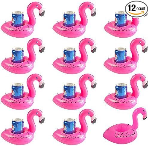 TONUNI Flamingo Inflatable Drink Holder Float Coaster 12-Pack | Amazon (US)