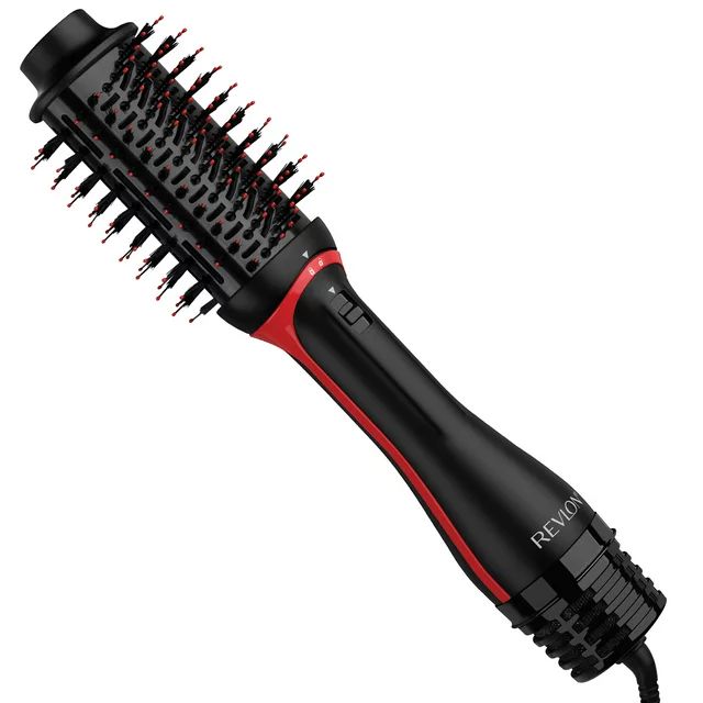 Revlon One-Step Volumizer PLUS Ceramic Hair Dryer and Hot Air Brush, Black | Walmart (US)