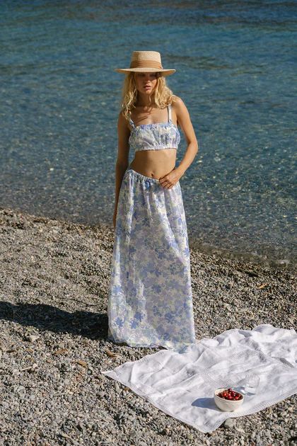 Venesa Skirt - Juniper Floral | SABO SKIRT (Global)