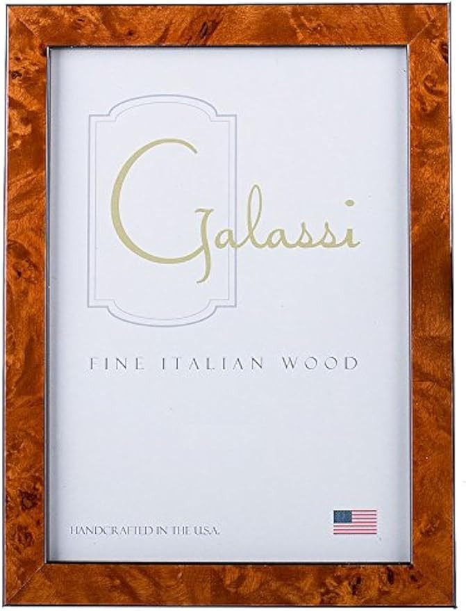 Handcrafted Fine Italian Wood Photo Picture Frame, Chestnut Burl, 5x7, made in USA, Model No. 277... | Amazon (US)