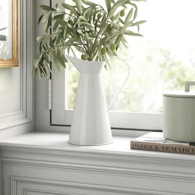 Memphis Ivory 10.25'' Indoor / Outdoor Porcelain Table Vase Kelly Clarkson Home | Wayfair North America