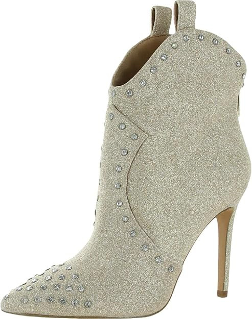 Jessica Simpson Womens Pixillez 2 Calf Hair Pointed Toe Ankle Boots | Amazon (US)
