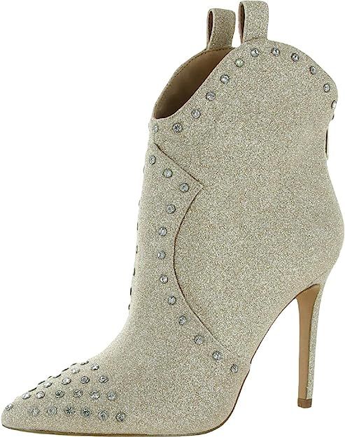 Jessica Simpson Womens Pixillez 2 Calf Hair Pointed Toe Ankle Boots | Amazon (US)