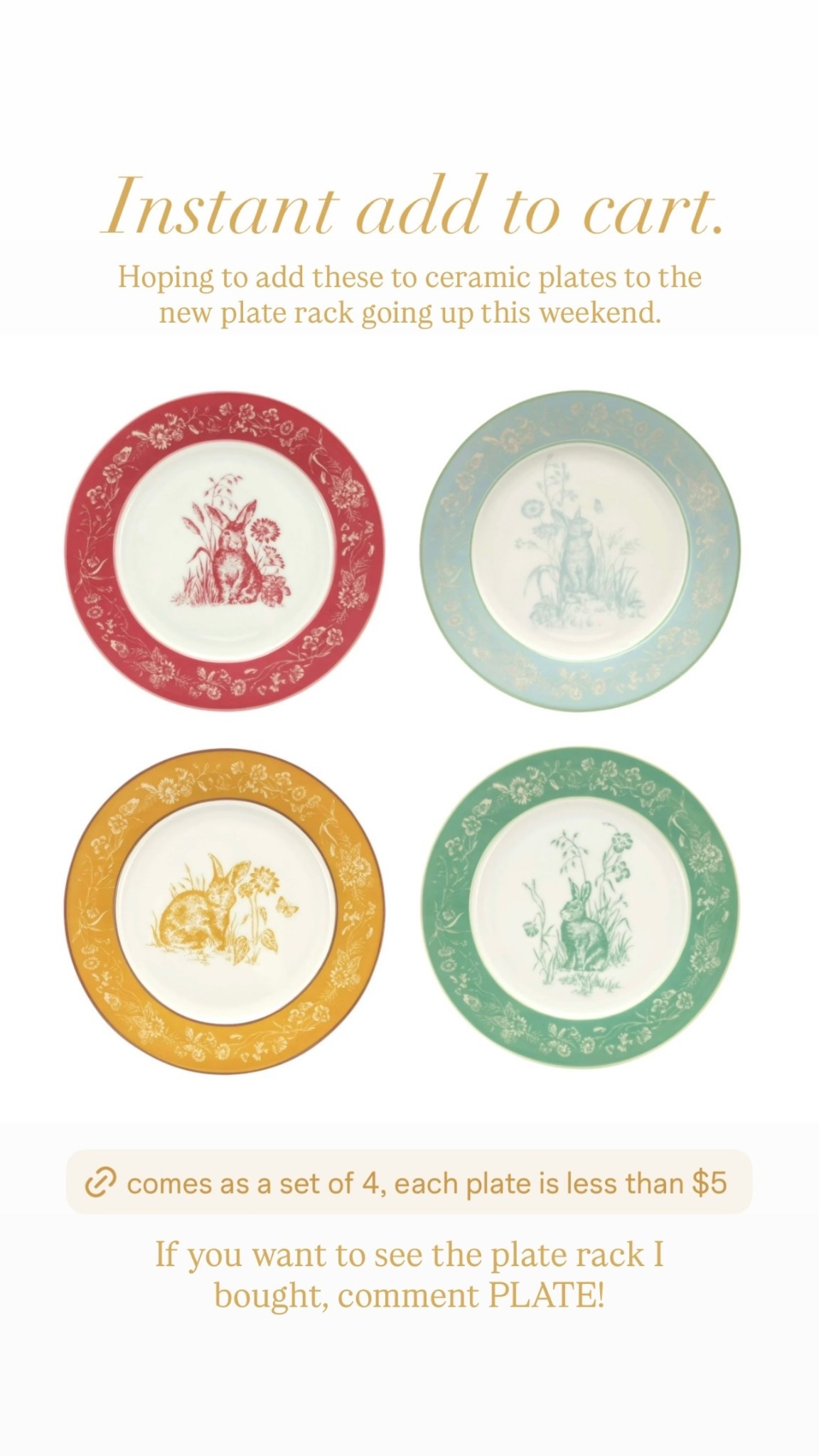 Hoping to add these to ceramic plates to the new plate rack going up this weekend. Instant add to cart. If you want to see the plate rack I bought, comment PLATE!