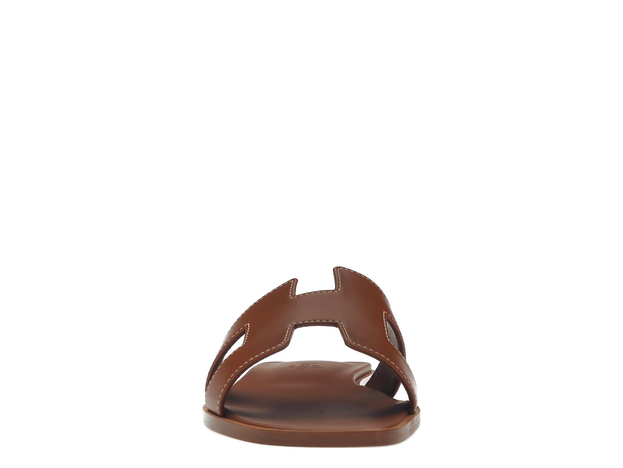 Hermes Oran SandalGold Box Calfskin Leather | StockX