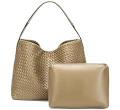 FEOFFS Woven Vegan Leather Tote Bag For Women Crossbody Shoulder Bag Large Hobo Handbags Female S... | Amazon (US)