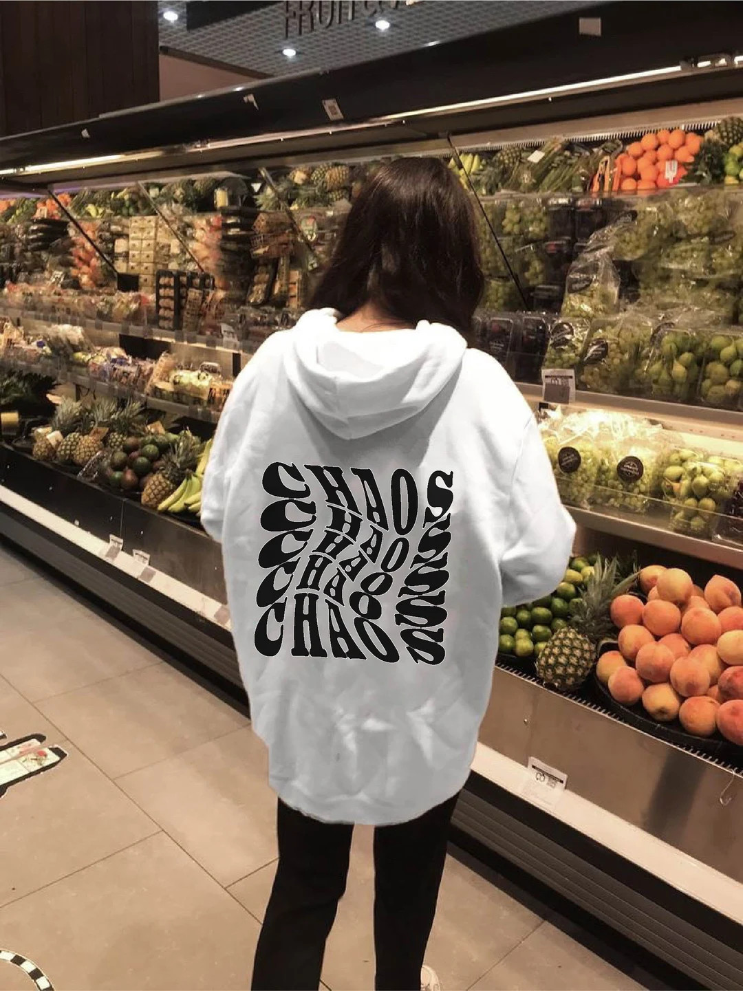 Chaos Aesthetic Hoodie Tumblr Hoodie VSCO Girl Hoodie - Etsy | Etsy (US)