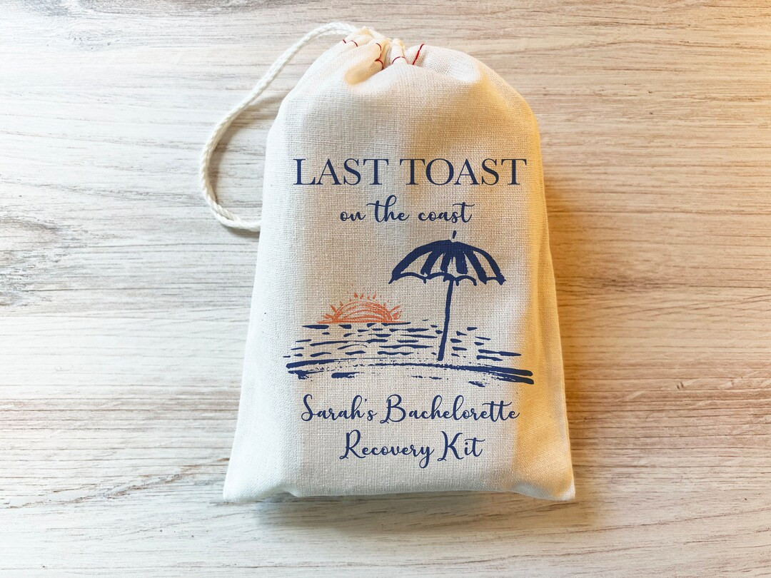 Last Toast on the Coast Bachelorette Party Recovery Kits Custom Bachelorette Favors Personalized ... | Etsy (US)