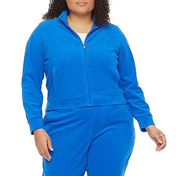 Juicy By Juicy Couture Womens Long Sleeve Mock Neck Zip Up Jacket Plus | JCPenney