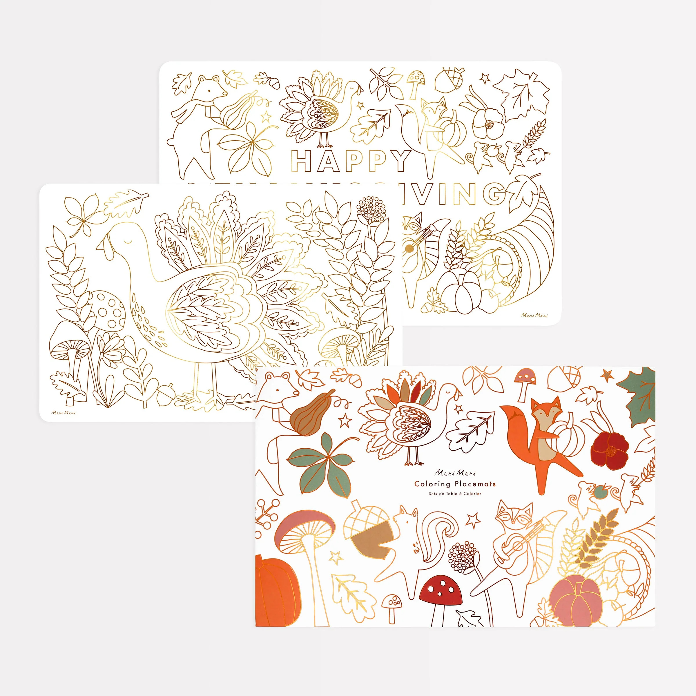 Thanksgiving placemats | Meri Meri