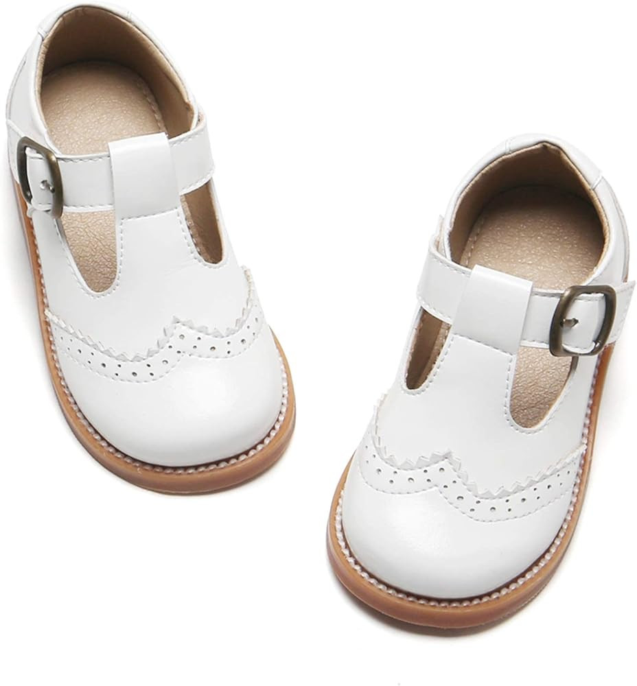 Felix & Flora Toddler Little Girl Mary Jane Dress Shoes - Ballet Flats for Girl Party School Shoe... | Amazon (US)