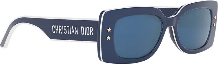 'DiorPacific S1U 53mm Rectangular Sunglasses | Nordstrom