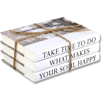3 Piece Take Quote Decorative Book Set Fashion Decoration Book Hardcover Book For Decor Fashion Designer Books Fashion Design Book Stack Display Books | Wayfair North America