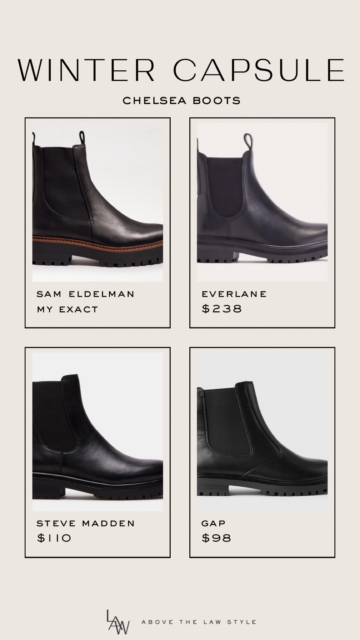 Winter Capsule: Chelsea Boots

#LTKShoeCrush #LTKFindsUnder100 #LTKStyleTip